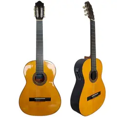 MALLKU - Guitarra Electroacustica 4 Bandas de Fino Acabado.