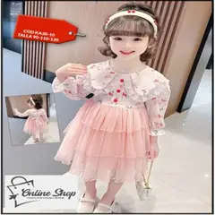 GENERICO - VESTIDO DE NIÑA CON CAPAS