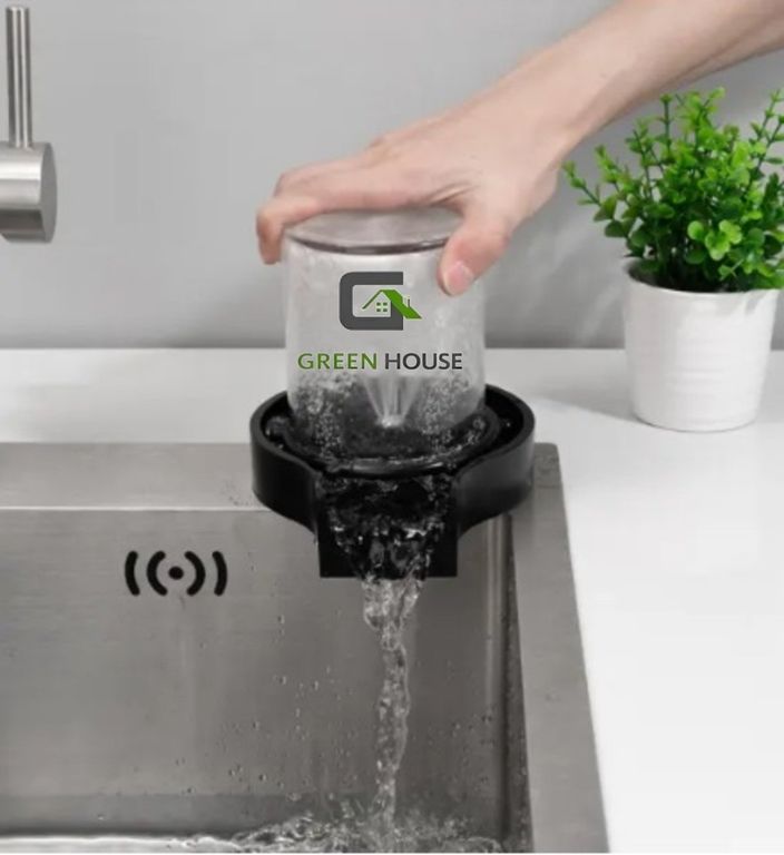 ACCESORIO LAVA VASOS AUTOMATICO PARA LAVADERO DE COCINA