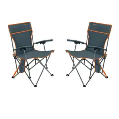 TRUPER - Silla de playa camping portátil plegable 2 unidades,