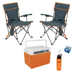 TRUPER - Sillas de playa y camping cooler hielera COMBO PLAYITA