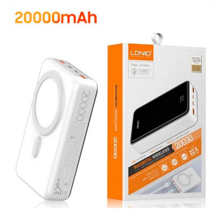 Power Bank 20000mAH Carga Rapida Inalambrico Iphone