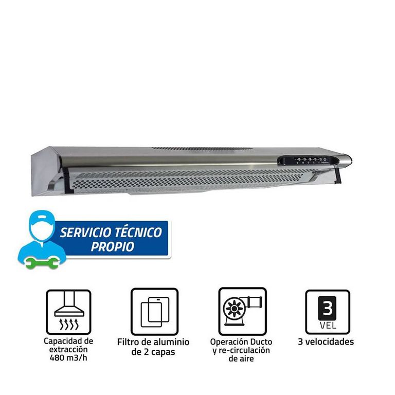 Campana Extractora 3 Velocidades CEI-902CRP