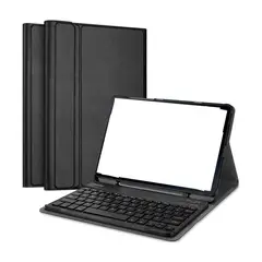 FUNDAANTIGOLPES - Funda Magnética con Teclado Tab Galaxy S7 Plus Negro