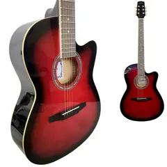 CALIFORNIA - - Guitarra Acústica con Alma Accesorios - Rojo.