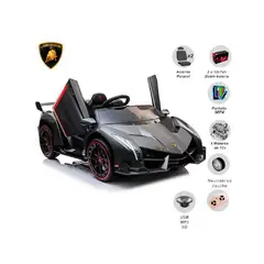 LAMBORGHINI - Carro a Batería Licenciado para Bebés «POISON» Gray