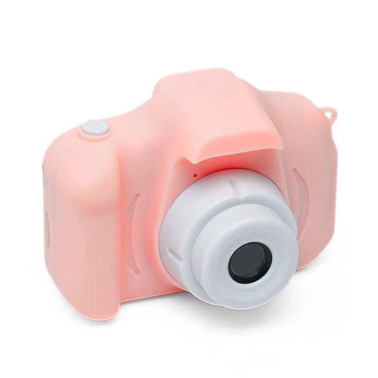 Mini Cámara Digital Flash Juguete Niños Rosado