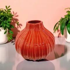 CONCEPT - Florero Rojo Cerámica