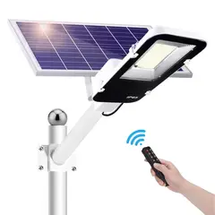 IMPORTADO MC - Lámpara Farola 200W Panel Solar Iluminacion Exterior Control Remoto