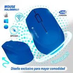 LOGITECH - Mouse M280 Blue