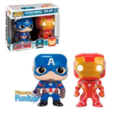 FUNKO - AVENGERS CAPITAN AMERICA IRON MAN 2 PACK