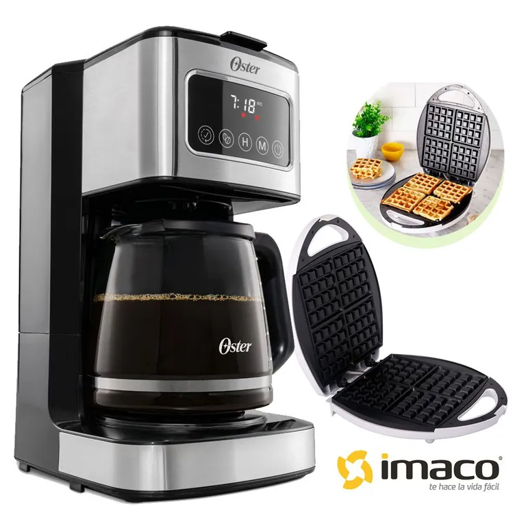 Cafetera Programable con Pantalla Táctil mas Waflera Imaco