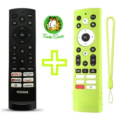 UNIVERSAL - Control Remoto Para Hisense Smart Tv 2022 + Funda Verde