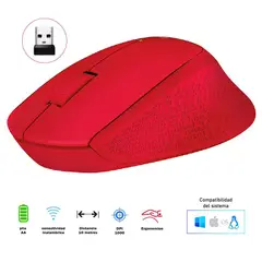 LOGITECH - Mouse M280 Red