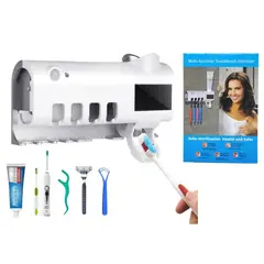 GENERICO - Organizador De Cepillos Y Dispensador De Pasta Dental Esterilizador