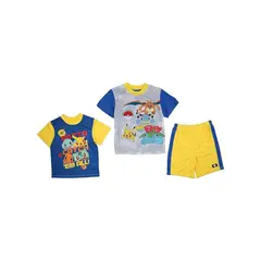 POKEMON - ROPA CONJUNTO 3 PIEZAS TALLA 10 YELLOW