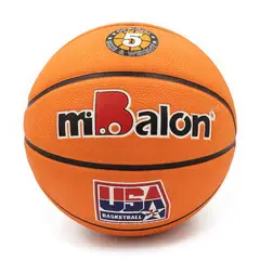 MIBALON PRIMER ESPECIALISTA LIDER EN PELOTAS - Pelota Mibalón Basquet Naranja Gravada Standar 5