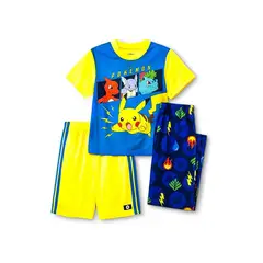 POKEMON - SET DE 3 PIEZAS PIJAMA TALLA 4 COD5