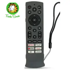 SIKAI - Funda de silicona cerrada para Control remoto Hisense Nuevo Plomo