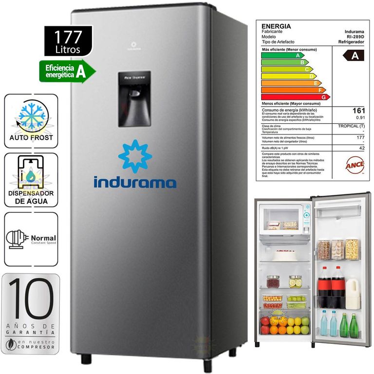 Refrigeradora RI-289D 177 Litros