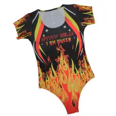 GENERICO - Body Mujer Suplex Sublimado Manga Corta