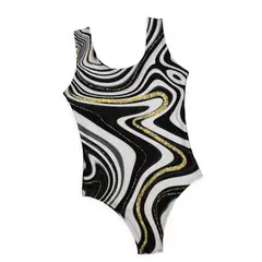 GENERICO - Body Mujer Manga Cero Sublimado Golden