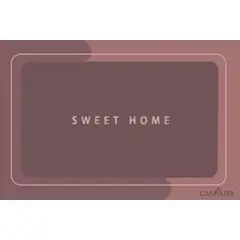 CASATEX - Alfombra Piso Antideslizante Tapete de Baño SWEET HOME 6