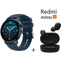 XIAOMI - S46 reloj inteligente deportivo + combo Redmi AirDots 2 - Azul