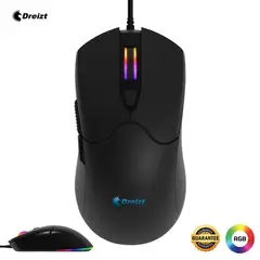 DREIZT - Mouse Gamer RGB Mate GR270037 12,800 dpi Negro