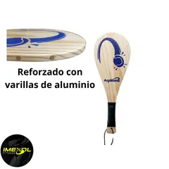 GENERICO - Dos Raquetas Frontón Liviana reforzada + 3 pelotas frontón