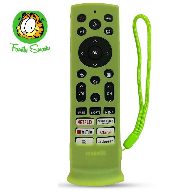 Funda de silicona cerrada para Control remoto Hisense Nuevo Verde