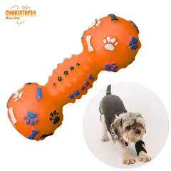 GENERICO - Juguete para Perro Mancuerna De Plástico Anaranjado