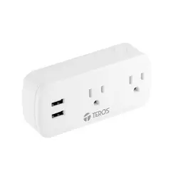 TEROS - TOMACORRIENTE SMART DOBLE BLANCO TE-9102W