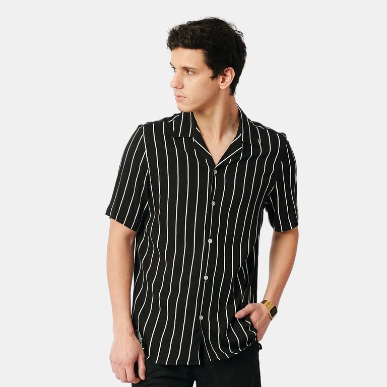 Camisa Manga Corta Hombre Rayas