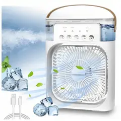 GENERICO - Mini Ventilador Humidificador Aromatizador Color Blanco