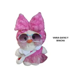 GENERICO - Peluche Kawaii de Patito Lalafanfan TUTU FUCSIA