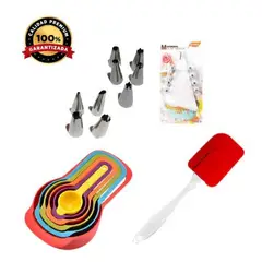 GENERICO - Kit de reposteria 2 ( Espatula , Manga , Cuchara medidora )