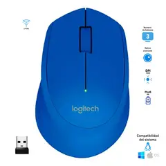 LOGITECH - Mouse Inalámbrico M280 Azul