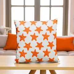 CONCEPT - Cojin Estrellas Anaranjadas
