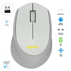 LOGITECH - Mouse Inalámbrico M280 Gris