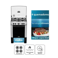 MABE - COCINA DE 4 HORNILLAS CMP6014AGO