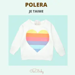 ALLEZ COLLECTION - POLERA BEBE MUJER JE TAIME