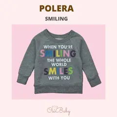 ALLEZ COLLECTION - POLERA BEBE MUJER SMILING HOODY