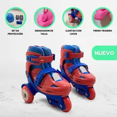 OKA - Patines Graduables para Niño «KIDS» Red