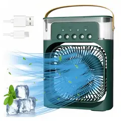 GENERICO - Mini Ventilador Humidificador Aromatizador Color Verde