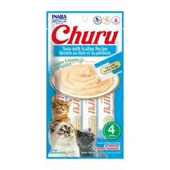 CHURU - Snack Húmedo de Atún con Ostiones para Gatos x4 und
