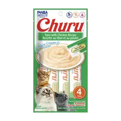 CHURU - Snack Húmedo de Atún con Pollo para Gatos x4 und