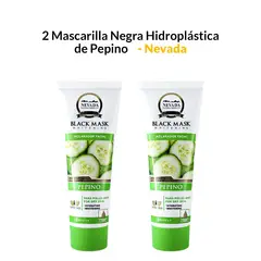 GENERICO - 2 Mascarilla Negra Hodroplástica de Pepino 120gr - Nevada