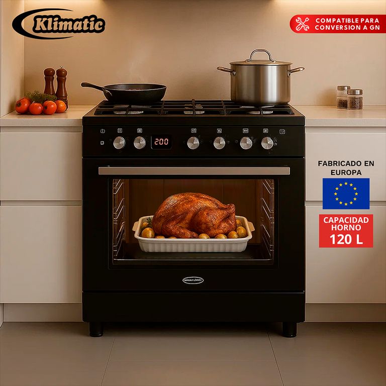 Cocina de Pie a Gas Accent  5 hornillas