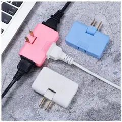 GENERICO - Interruptor Adaptador Giratorio Para 3 Enchufes y Organizar tu Hogar